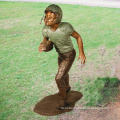 Garden decor life size metal sports sculpture bronze baseball boy statue
